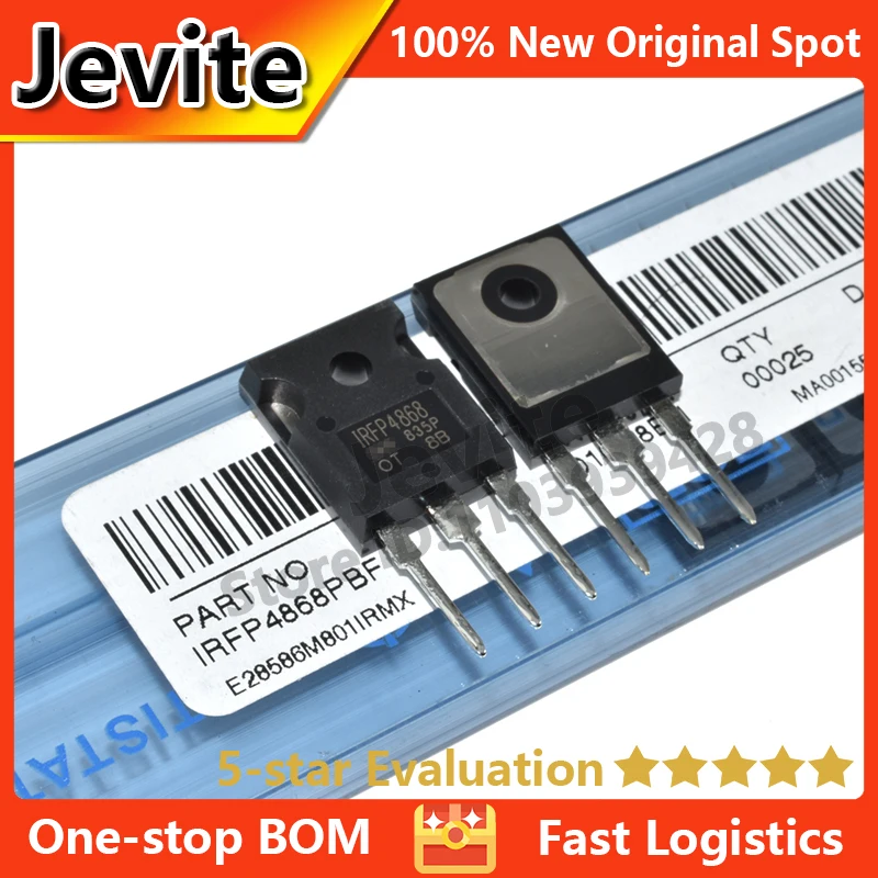 

Jevite 100% New Original electronics Controller IRFP4868 IRFP4868PBF 300V 70A TO-247 MOSFET Transistor