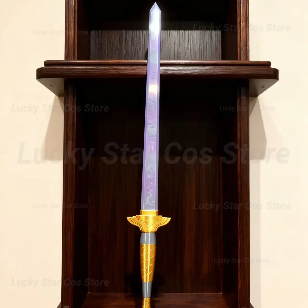 2026 New Purple Rumi Sword Telescopic Cosplay Prop With Symbol Plastic Long Sword Fantasy Accessory Gift Costume Props