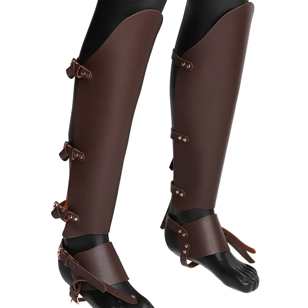

Medieval Viking Warrior Leggings Boot Covers Shoe Covers Ankle Cover Retro Style Women's Ethnic Clothing Stage Costume