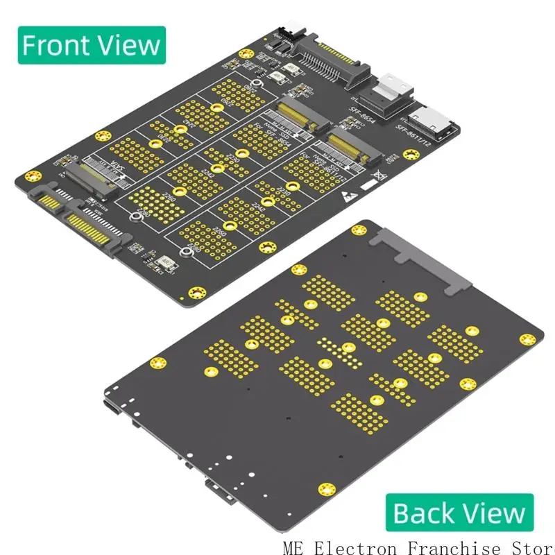 3 in 1 Solid Disk to SFF-8611/8612 SFF-8654 Converter Board Multiple Function for PC Connection Efficient Adapter