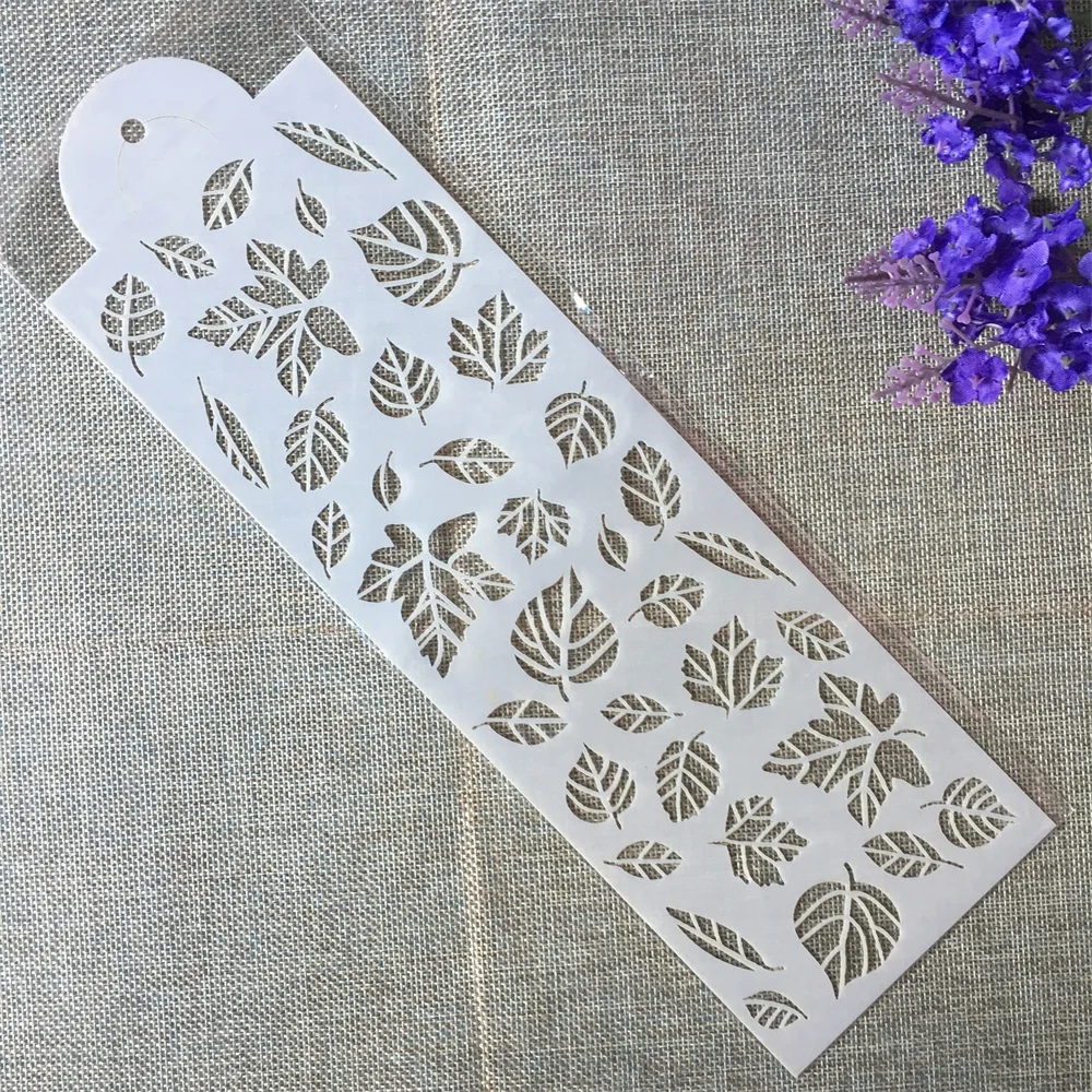 1Pcs Long 32cm Tree Leaves Maple DIY Craft Layering Stencils Wall Painting Scrapbooking Stamping Embossing Album Card Template