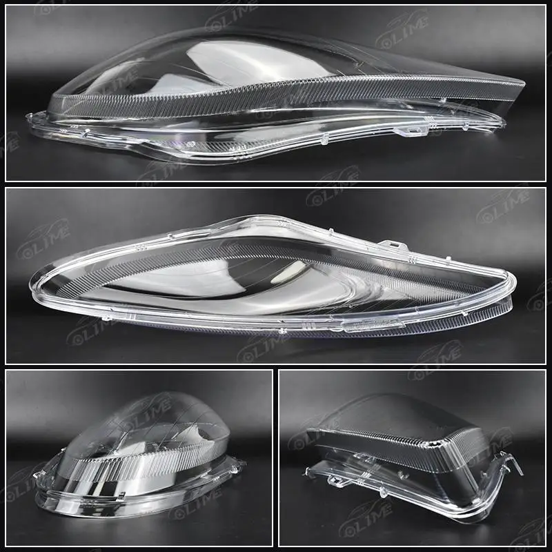 عاكس الضوء الأمامي للسيارة مناسب لسيارة Mercedes-Benz SLK W171 280 SLK300 SLK350 2004-2010 عدسة المصباح الأمامي غطاء المصباح