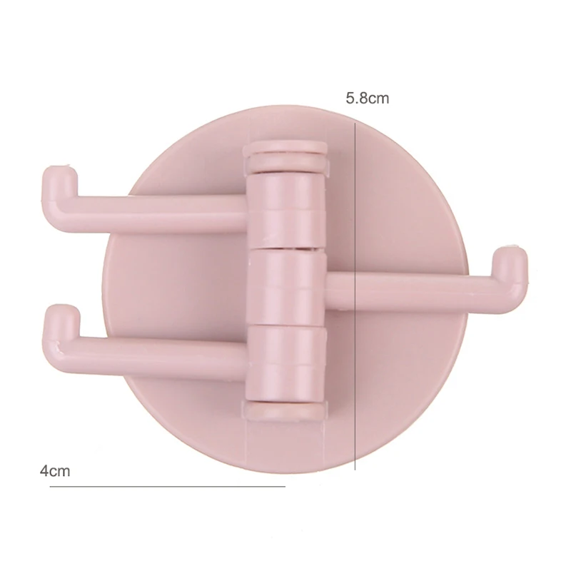Multifunctional Bathroom Hook Rotatable Seamless Adhesive  Hanger Powerful 3 Branch Wall Stick Hooks Kitchen Storage