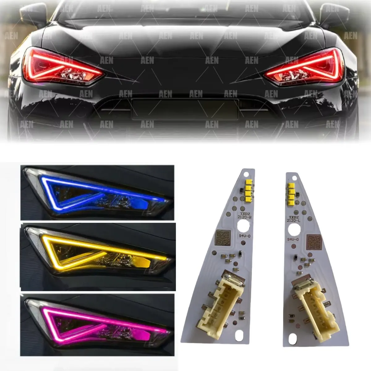 Angel Eye DRL LED Boards For SEAT Leon Formentor Cupra Estat Hatchback LED Headlight Daytime Running Light Module 5FJ941475