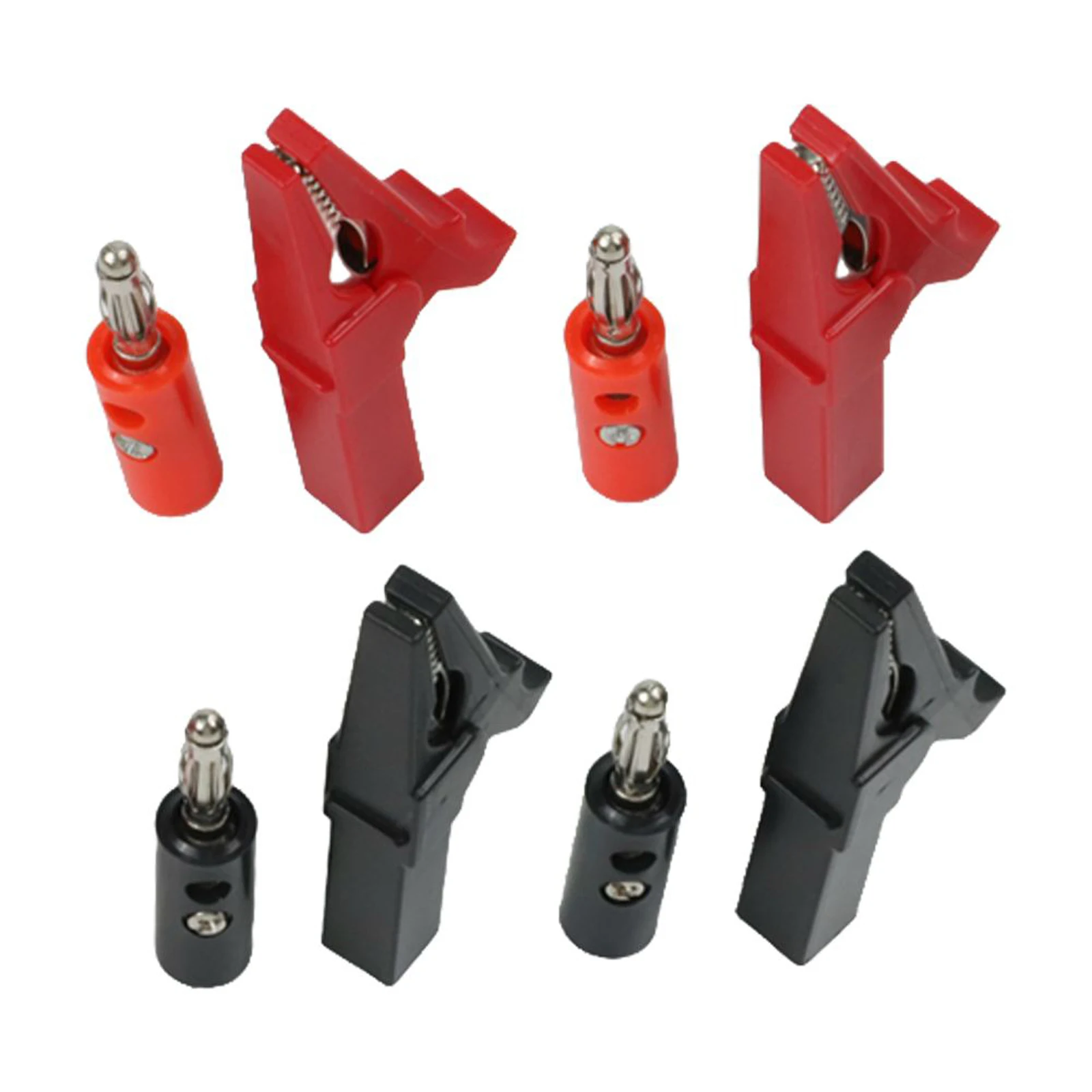 Electrical Test Probe Set with 4 Pair For Alligator Clips and 4mm Banana Connectors Designed for Various Testing Tasks