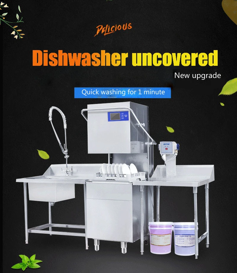 Hood Type Commercial Portable Dishwasher Commercial Dishwasher With Low Price