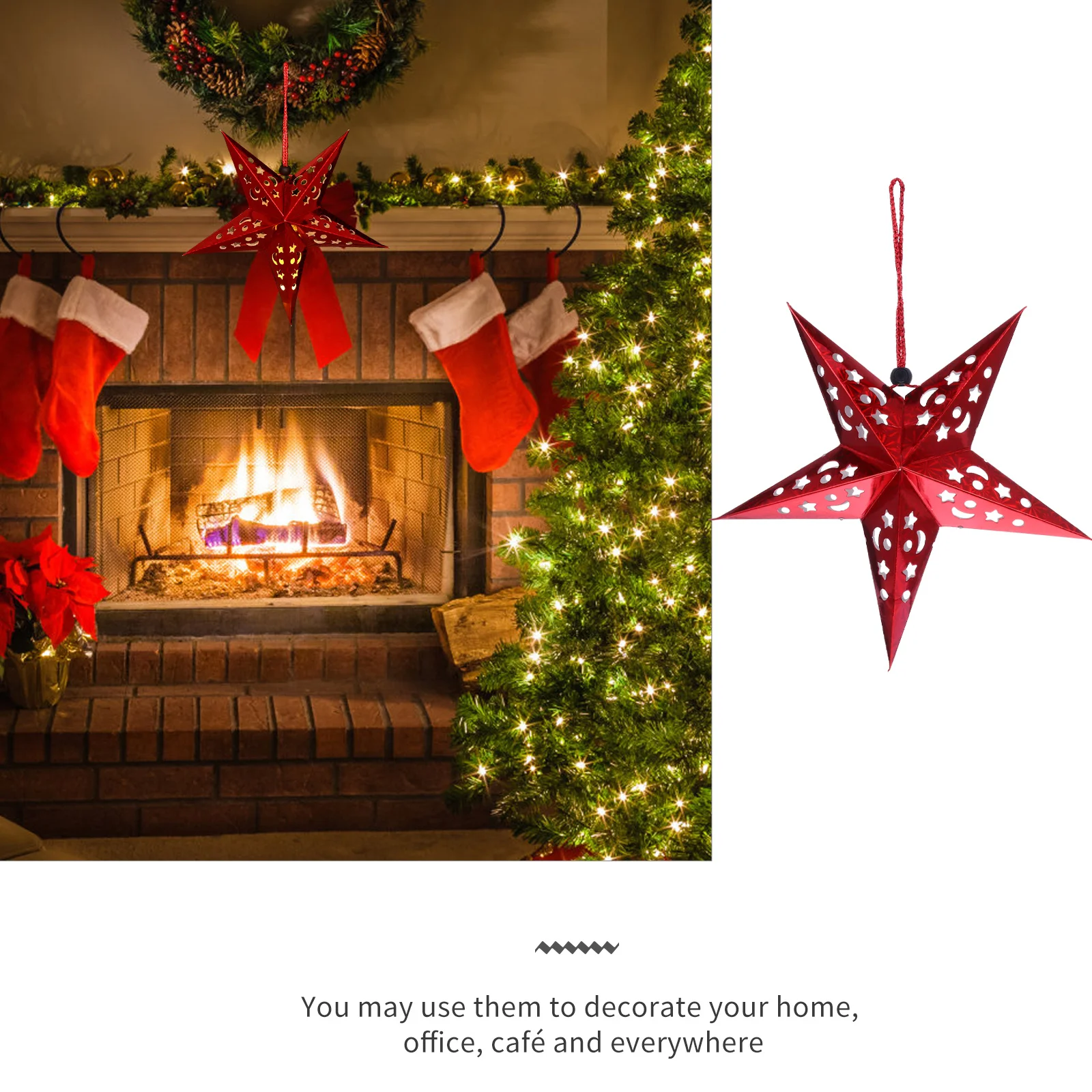 

1 set 1 Set Of Five- Hanging Light For Christmas Decor Party Supplies Indoor Outdoor Festival Gift Decoration Lamp