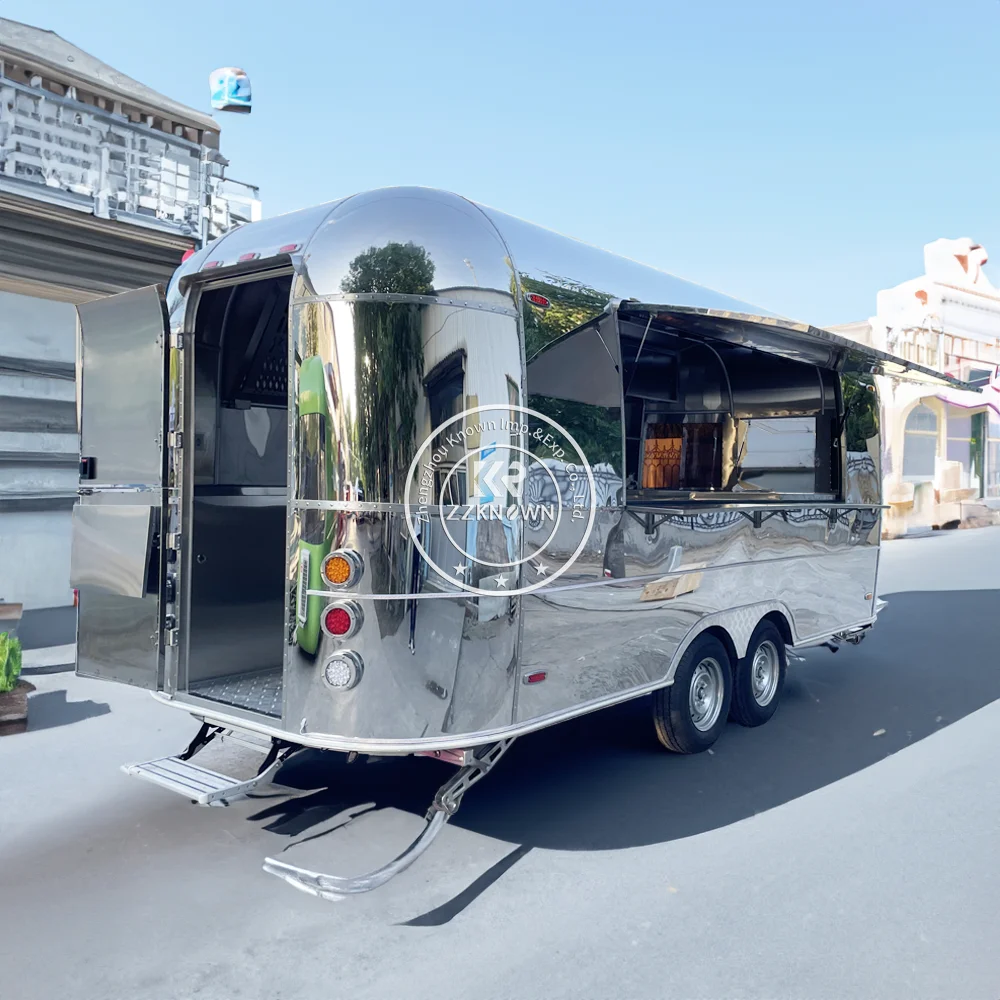 2024 Fast Food Truck Food Car Mobile Concession Kitchen Catering Food Trailer Food Truck Airstream