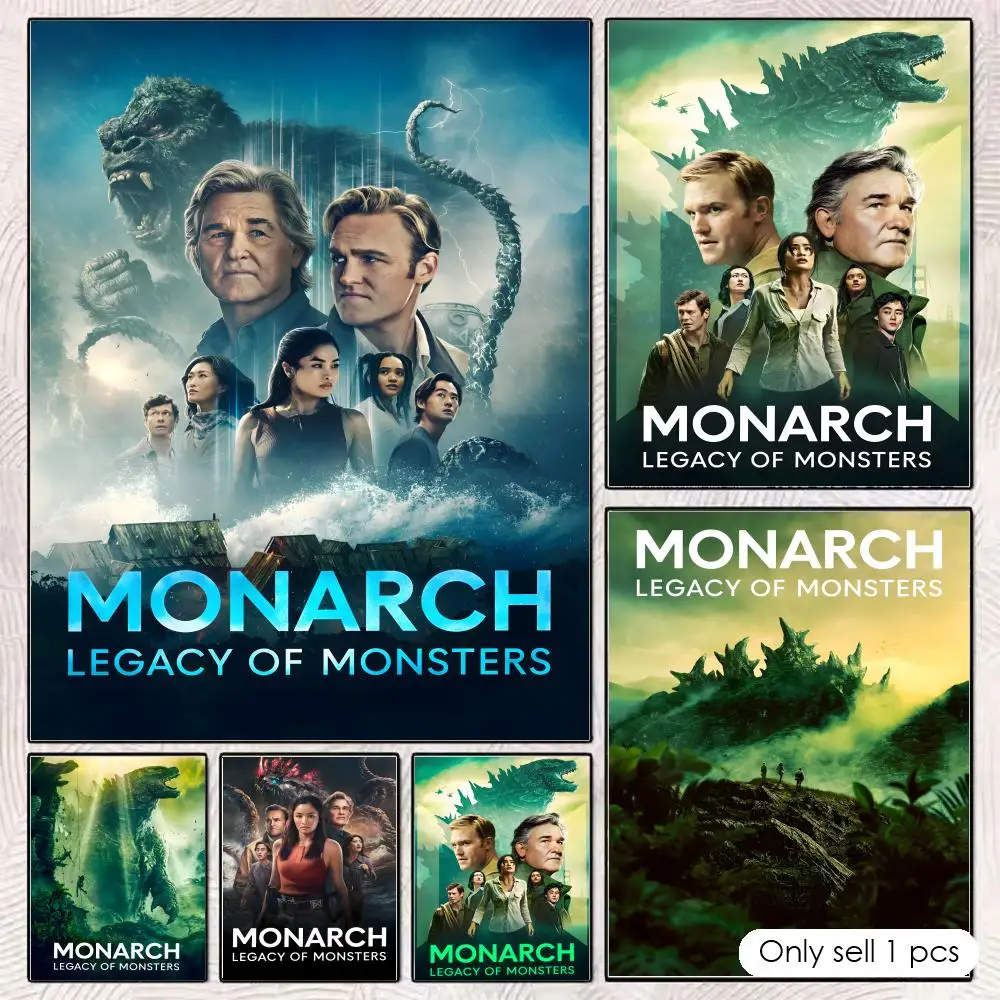 MonsterVerse Monarch Legacy of Monsters Poster HD art sticky wall waterproof home living room bedroom bar aesthetic decoration