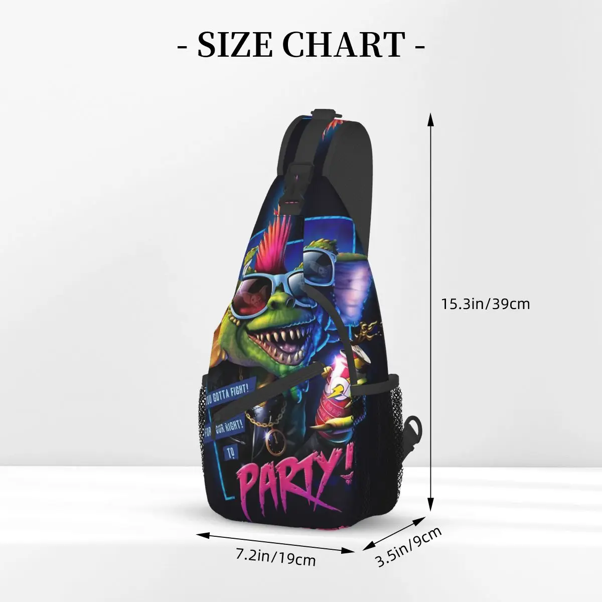 Crossbody Bag Sports Gremlins Party Chest Bag Unisex Mulheres Homem Moda Ombro Mochilas De Viagem