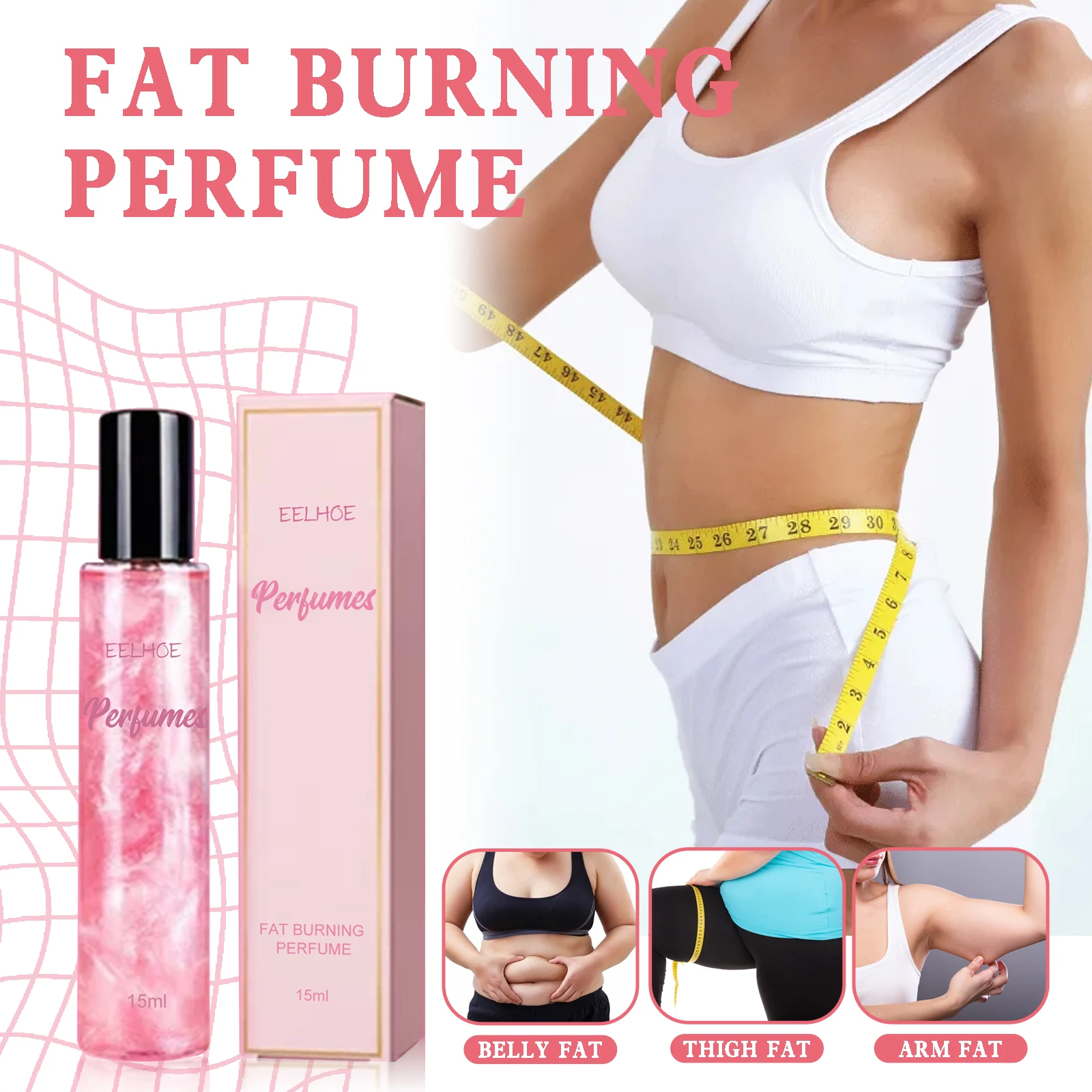 EELHOE Women's Body Shaping Perfume Fresh and Fragrant Long lasting Firming Fat Lazy and Slimming Perfume 15 ML