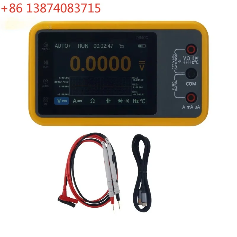 DM40 10Hz-40MHz Portable Digital Multimeter Oscilloscope Signal Generator with MP01 Probe
