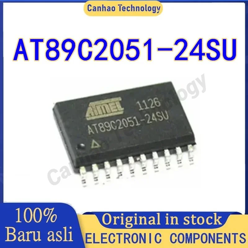 5PCS AT89C2051-24SU AT89C2051-24 AT89C2051 AT89C AT89 AT IC Chip SOP20 in Stock 100% New Origin