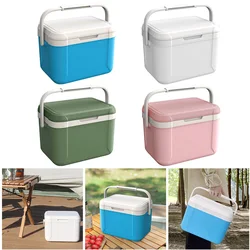 13/6/5L Camping Cooler Box Portable Outdoor Refrigerator Large Capacity Car Ice Bucket BBQ Picnic Fishing Ice Case Box Equipment