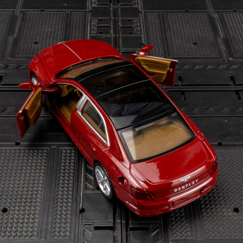 1:38 Bentley Flying Spur nouveau modèle de voiture en alliage d'énergie acousto-optique retirer jouet pour enfants cadeau beau travail bonne qualité