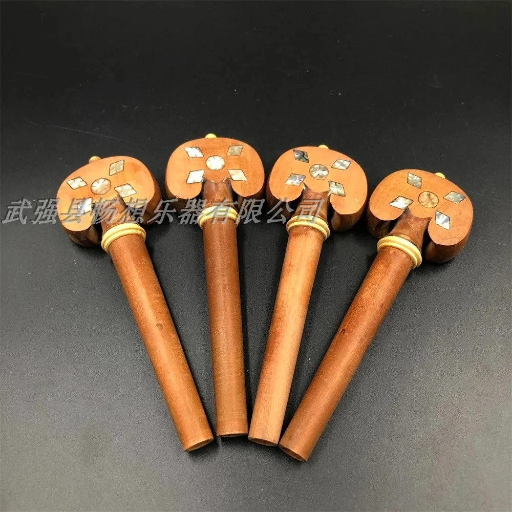 

4/4cello Fittings,4pcs inlay Jujube wood pegs