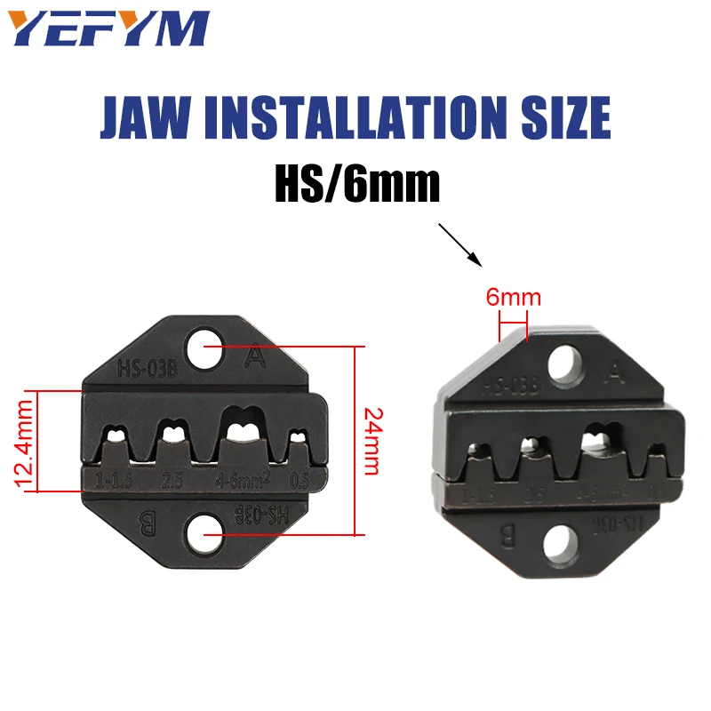 HS Crimping pliers jaw for 230mm pliers plug spring and crimping cap terminals HS-03BC/2546B/103/101 high hardness jaw tool