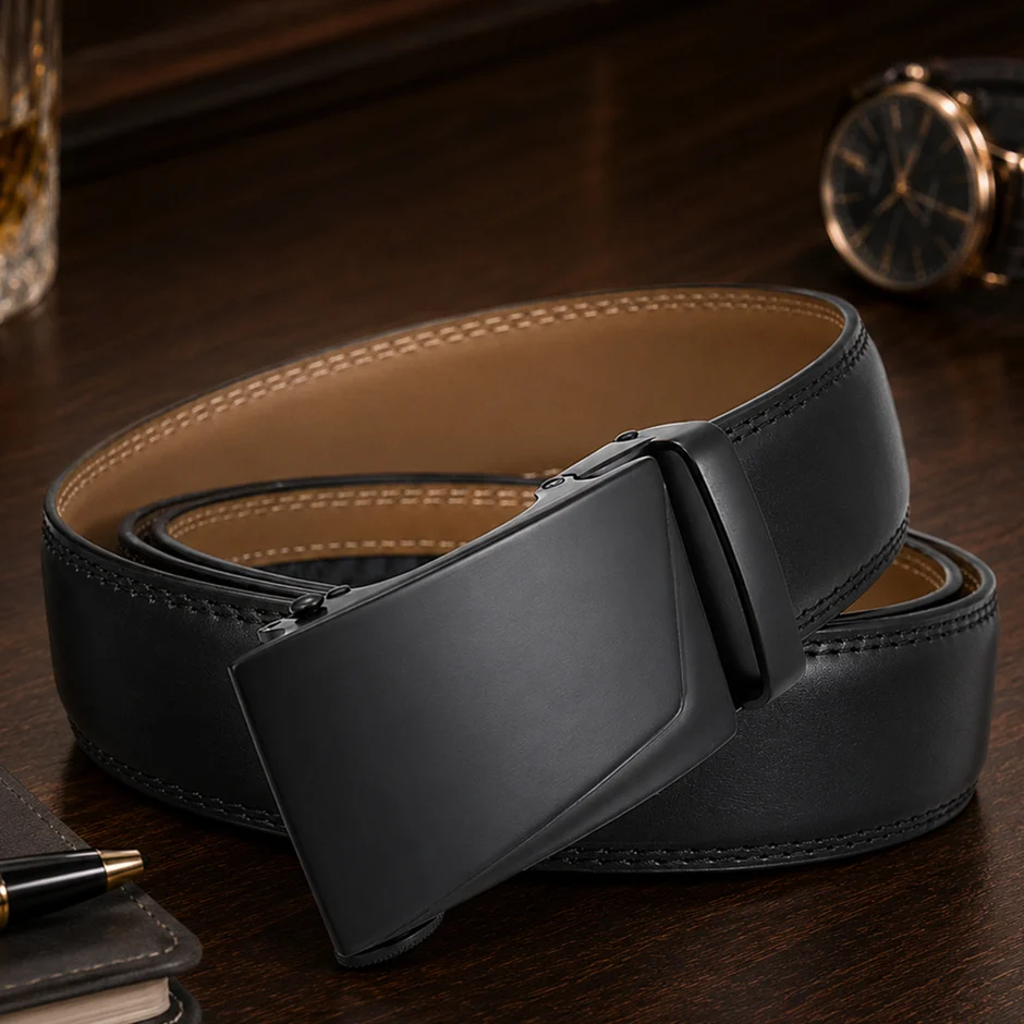 Genuine Leather Belt Men Brand Mens Belts Luxury High Quality Dress Ceinture Homme Luxe Marque Fashion Cinto Masculino B1223
