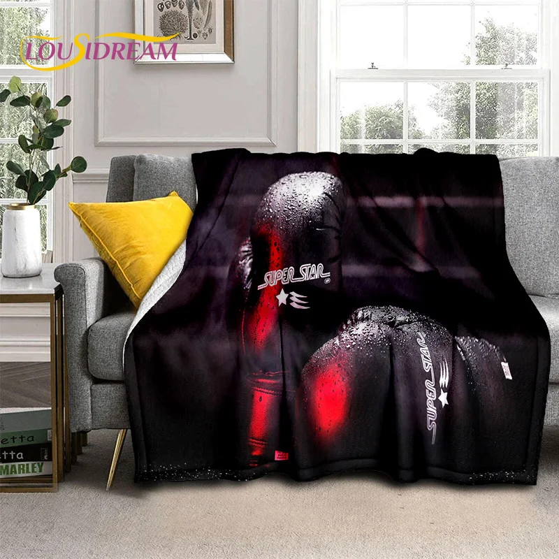 Boxing Gloves 3D Boxer Fight HD Blanket,Soft Throw Blanket for Home Bedroom Bed Sofa Picnic Travel Office Rest Cover Blanket Kid