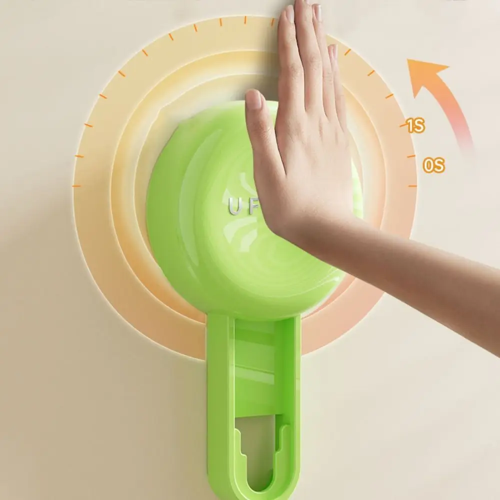 

Plastic Suction Cup Triangle Shelf Dopamine Color Wall Mounted Shower Organizer Punch Free Drainable Corner Storage Shelf