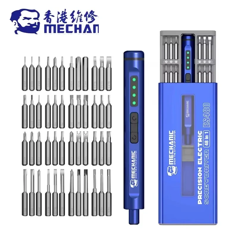 MECHANIC ES480 48 in 1 Multifunctional Electric Screwdriver Set for SmartPhone Motherboard Repair Disassembly Screwdriver Tools