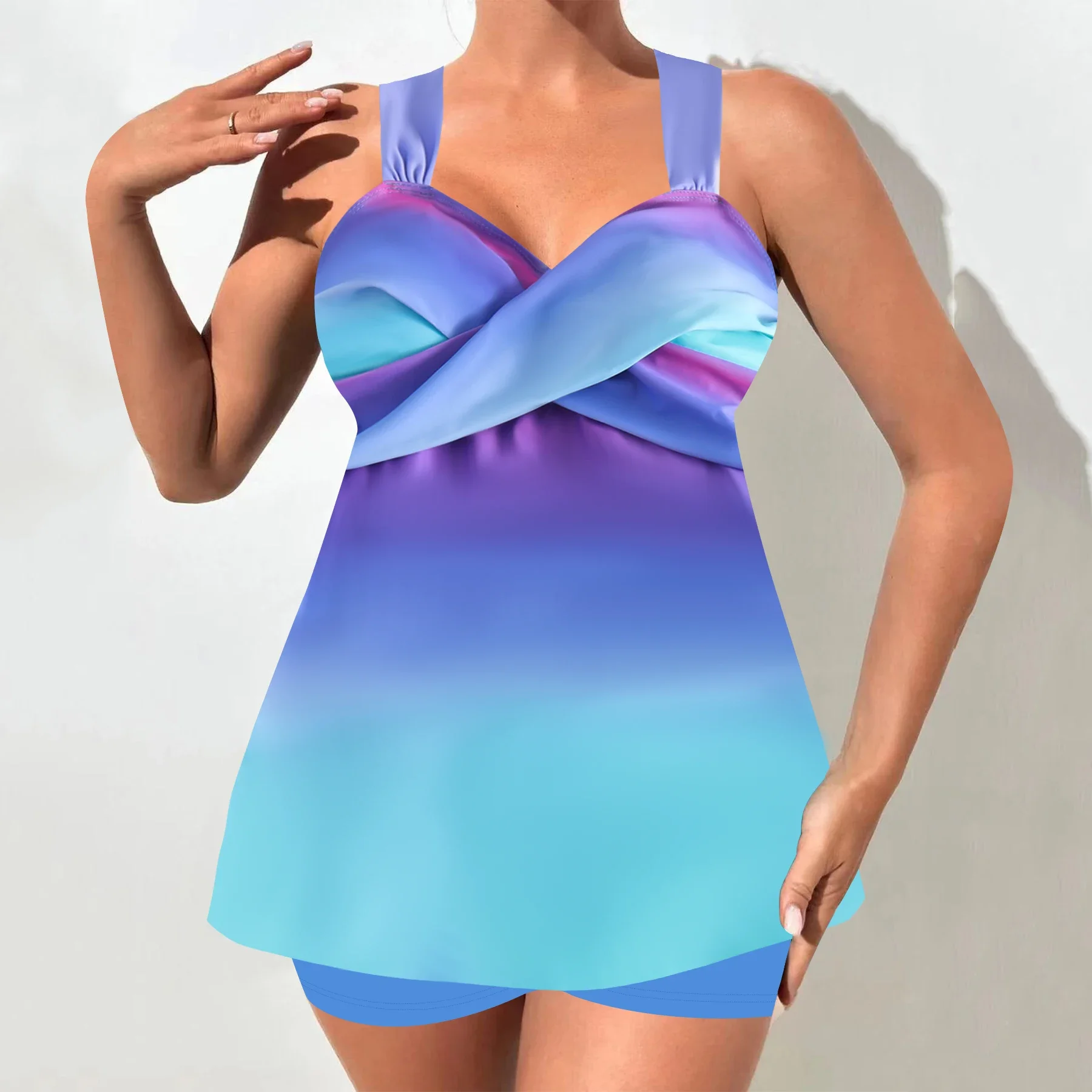Tropical Print Fashion Two Piece Set Tankini, Summer Sexy Bikini  Swimsuits, Women's Swimwear & Clothing Beachwear