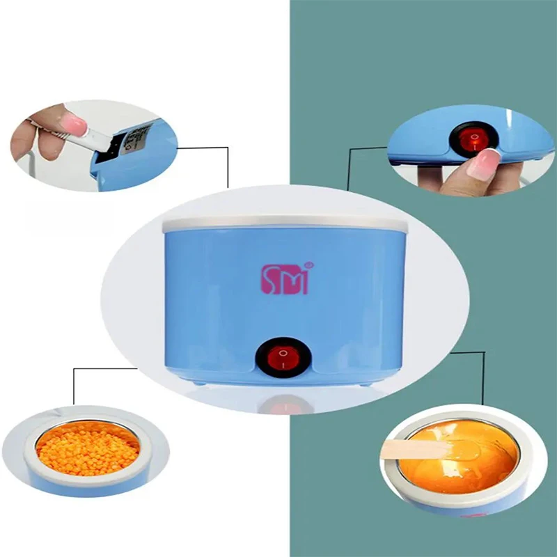 Mini Machine d'Avertissement à Base de Miel pour Épilation, Appareil Chauffant pour les Aisselles, Crème Polyvalente, 1 Pièce