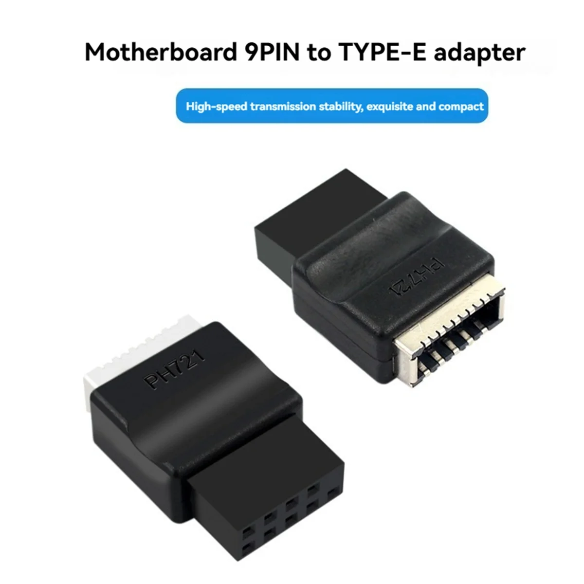 ATP-Motherboard USB2.0 9PIN Male to Type E Female Adapter TYPE E Interface Header Adapter
