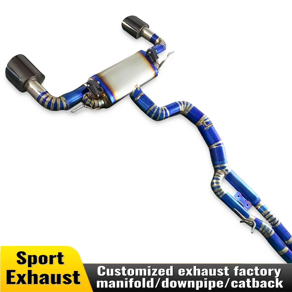 

High performance exhaust cat back for 2017-2023 Audi RS3 2.5T titanium alloy valve exhaust muffler car accessory customization