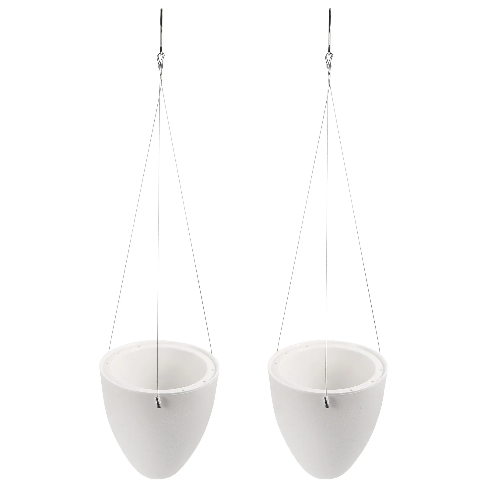 

2Pcs Hanging Flowerpot Water Absorption Indoor Outdoor Plants Decorative Plastic Planter Container Gardening Supplies