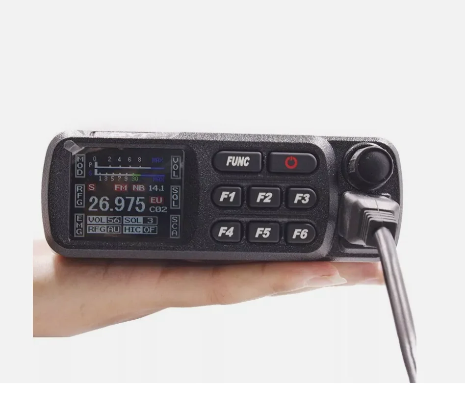 QYT CB-27 26-27MHz AM FM Transceptor 4W Transceptor de radio móvil para vehículos