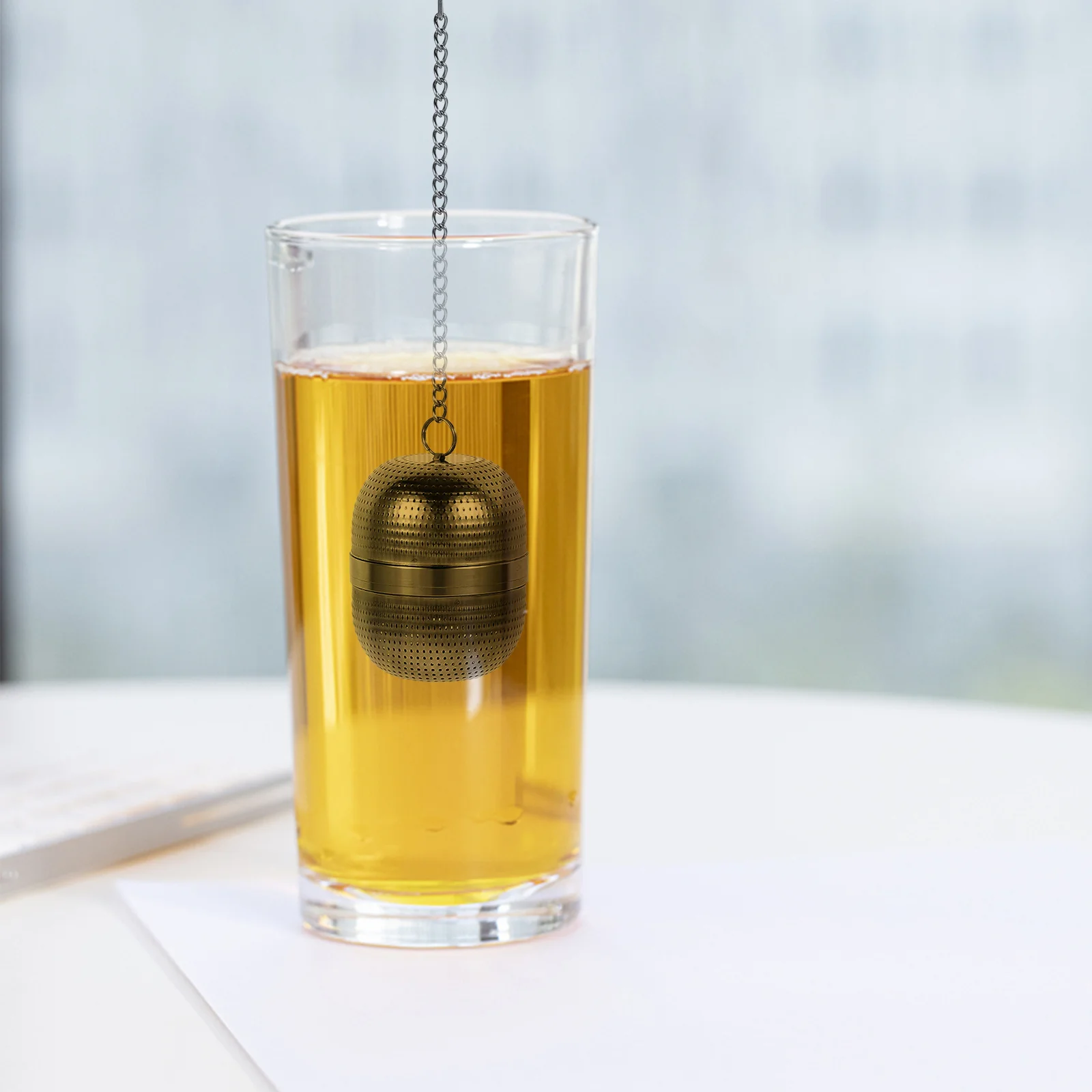 

Portable Stainless Steel Tea Infuser Ball Strainer for Loose Leaf Tea Practical and Versatile Kitchen Tool