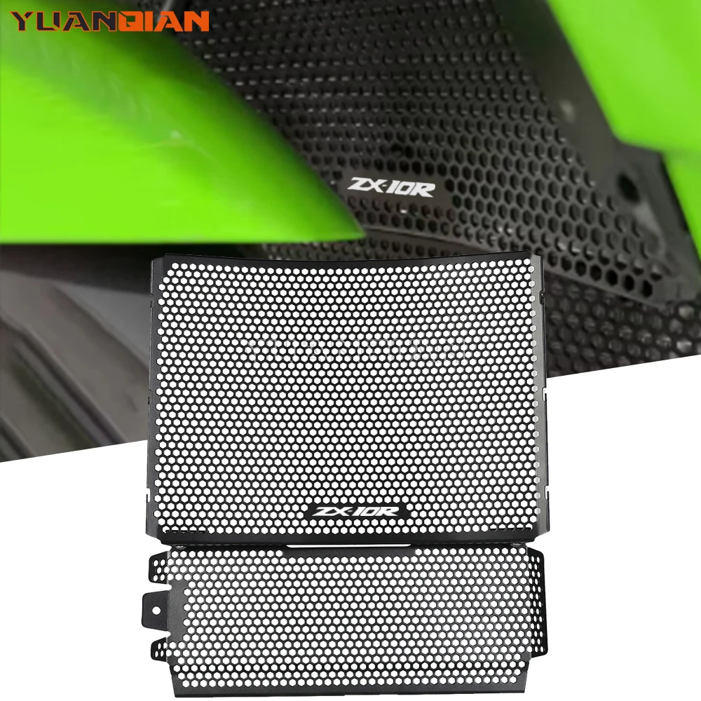 

2024 For Kawasaki Ninja ZX-10R ZX-10RR ZX10R ZX10RR 2021 2022 2023 Motorcycle Accessories Radiator Grille Guard Protector Cover