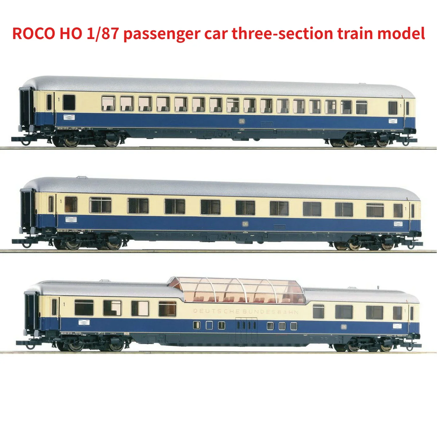 

ROCO HO 1/87 Train Model 74048 Rhine Arrow First Passenger Car Three-section DB Fourth Generation Train Model Toy