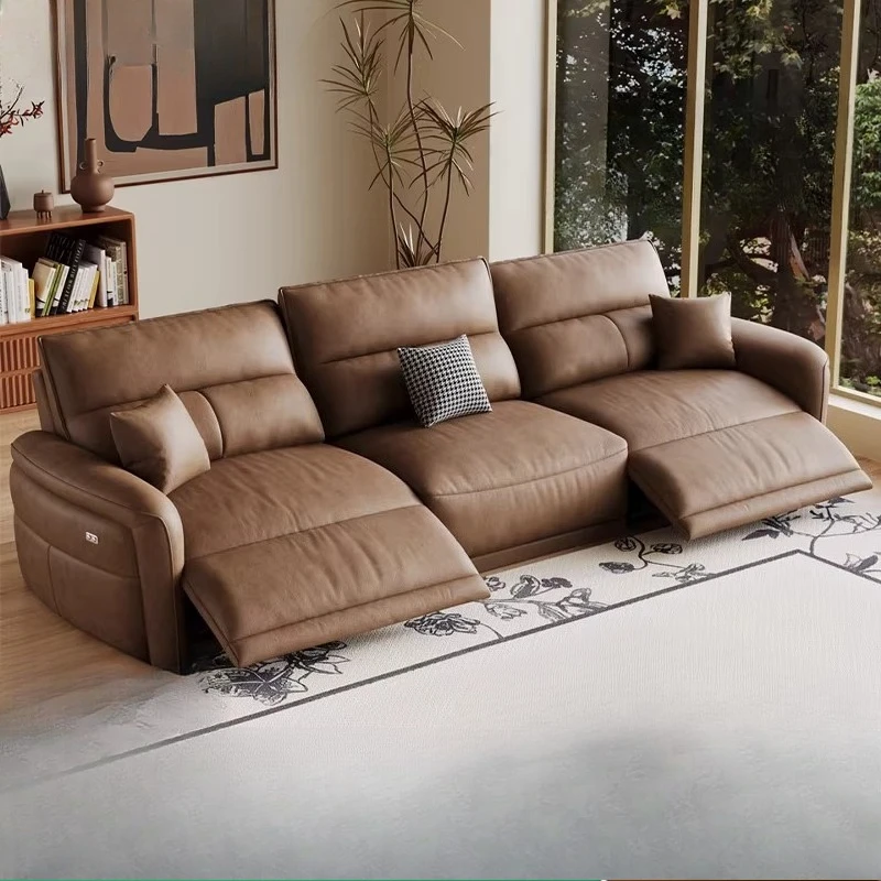 

Full Size Loveseat Electric Sofa Waterproof Modern Luxury Lazy Sofa Living Room Love Seat Italian Divano Soggiorno Furniture