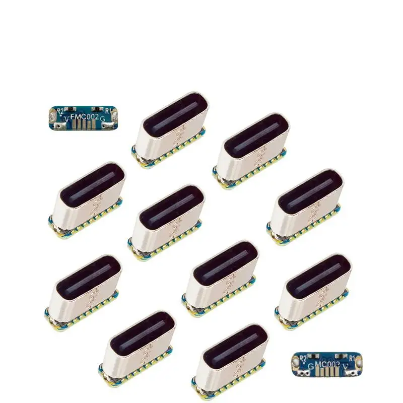 2Pcs Type C Female Jack 5Pin SMD SMT Charging Port for PCB Soldering DIY Repair Adapter USB Connector