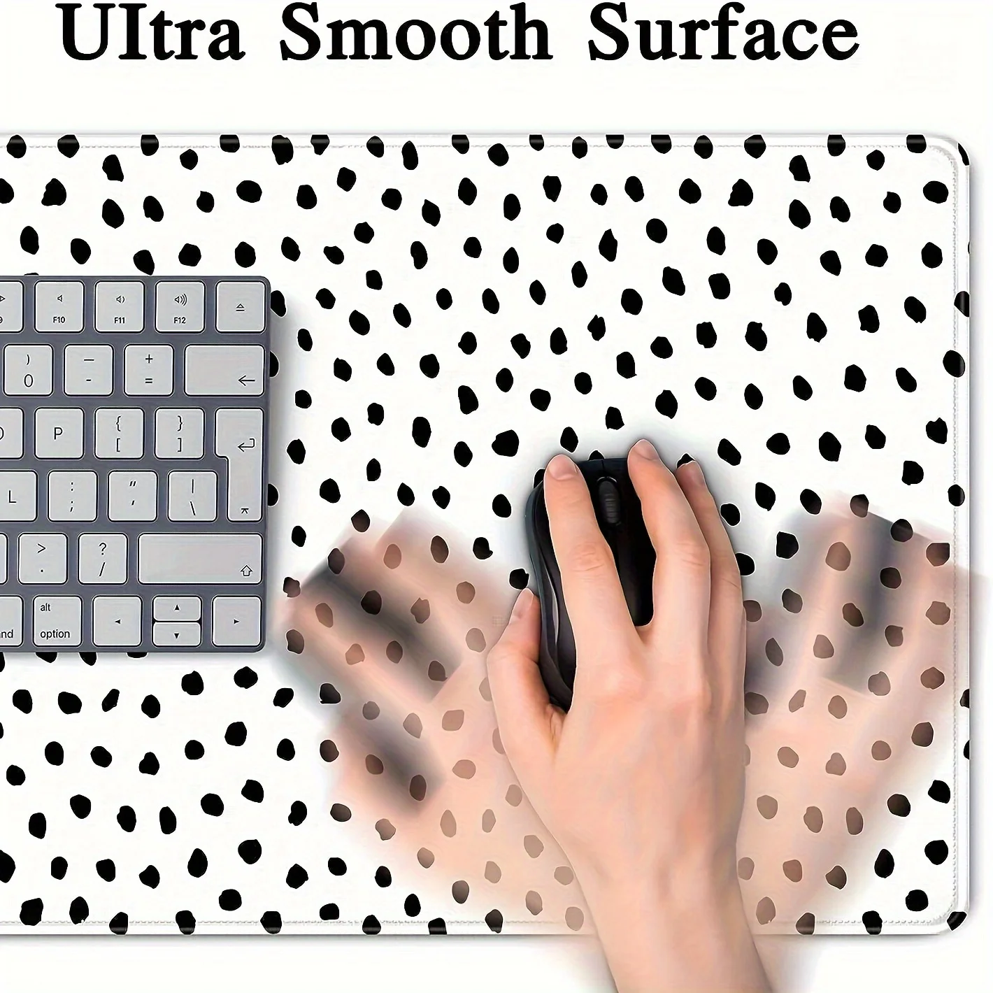 Smooth Mouse Pad Comfort Desk Mat Precision Cloth Surface Natural Rubber Base for Home Office PC Laptop Work Great Gift Idea for