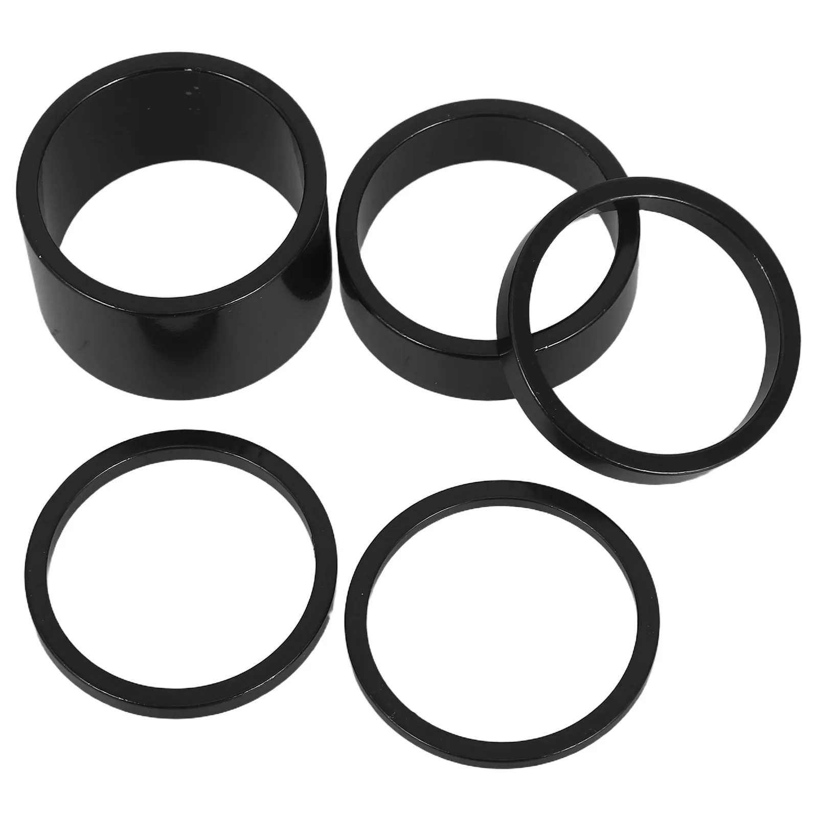 

25pcs Bike Headset Spacers Aluminum Alloy Lightweight Enhanced Fork Stability Threadless Stem Spacers For Mountain Road Bikes