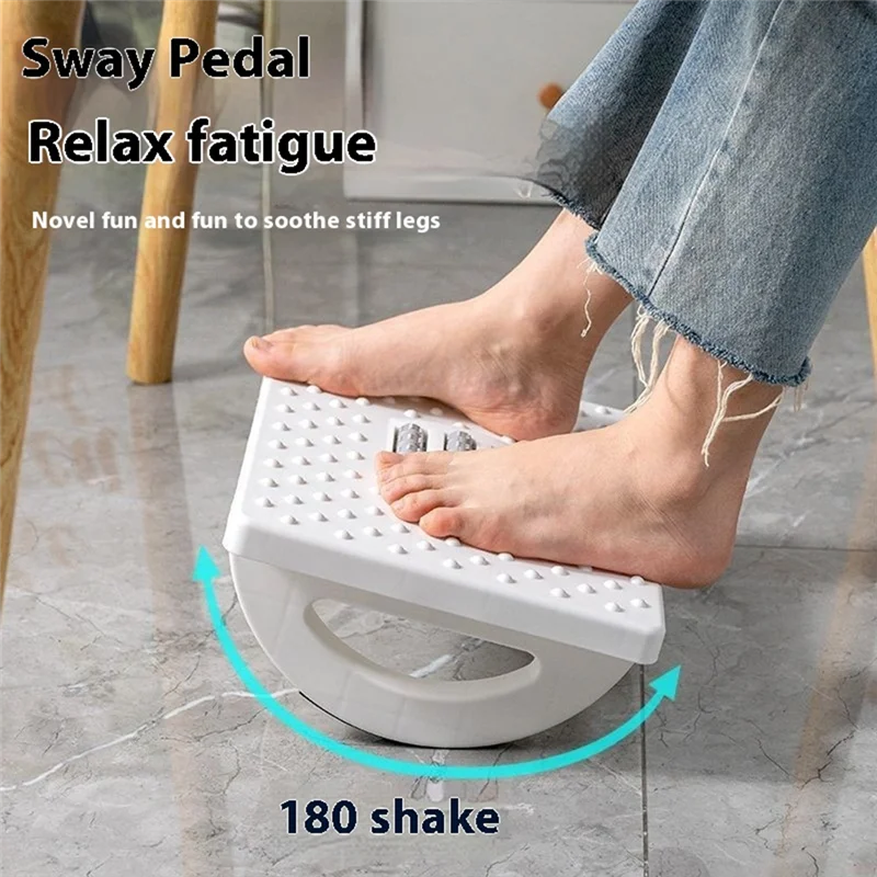 

Portability Foot Rest Footrest Ergonomic Foot Stool With Massage Rollers Foot Rest For Home Work Fast Ship