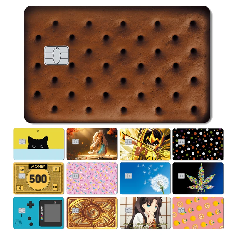 

Magic Shark Candy Cat Watermelon Stylish Anime Credit Debit Card Skin Sticker Cover Film Case Waterproof