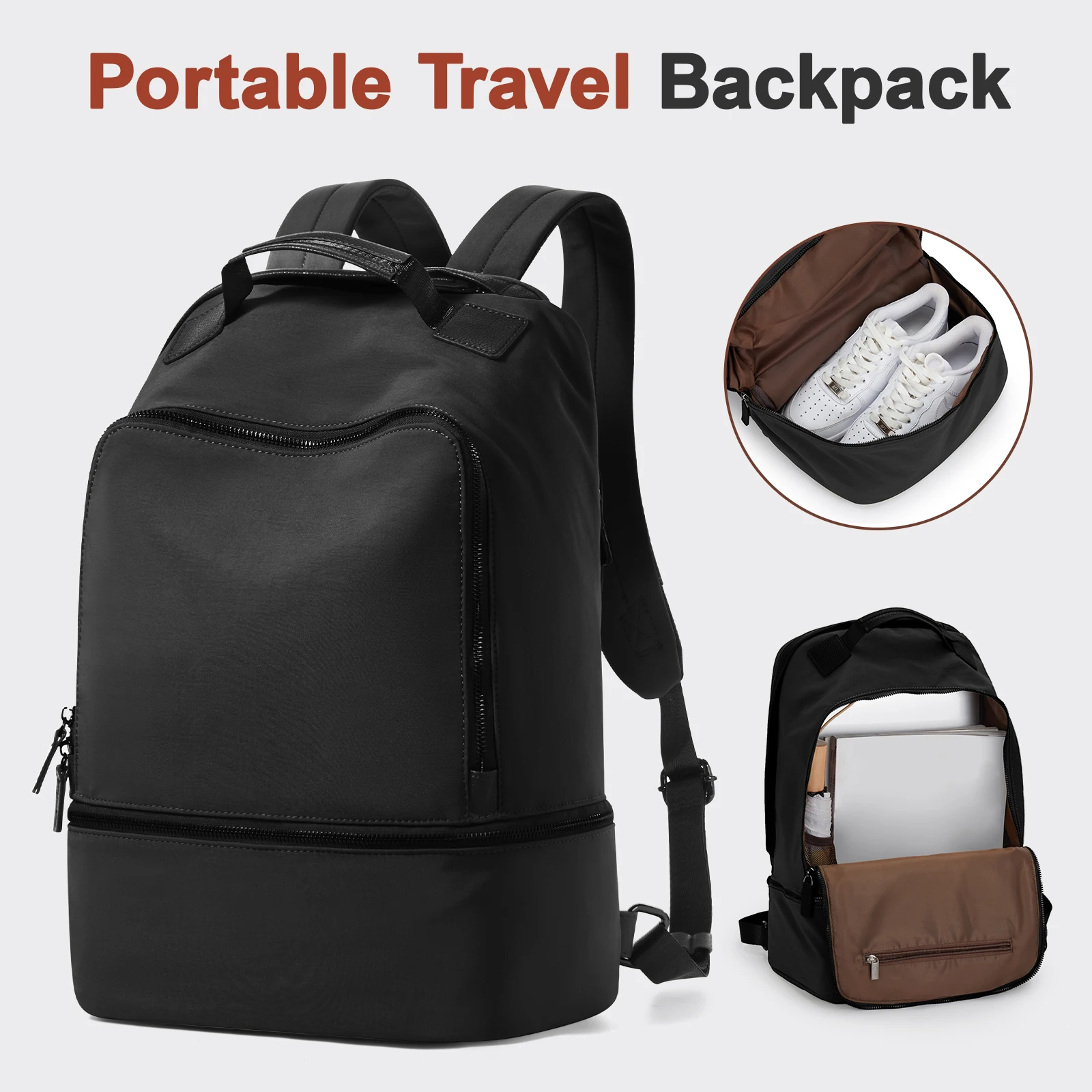 Women Backpack adult female backpack with Shoes Compartment Travel Backpack Waterproof Sports Backpack Gym Backpack Laptop Bag