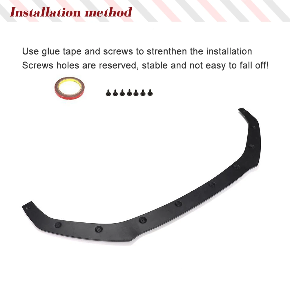 Car Front Bumper Lip Spoiler Splitters for Audi A5-Sline/S5 2017-2019 Not for A5 Base Front Body Kits Spoiler Carbon Fiber/FRP
