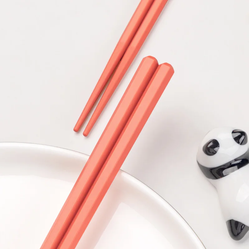 Chopsticks Non-Slip Chinese Stainless Steel Reusable Metal Chopstick for Sushi Hashi Food Sticks Tableware Kitchen Tool