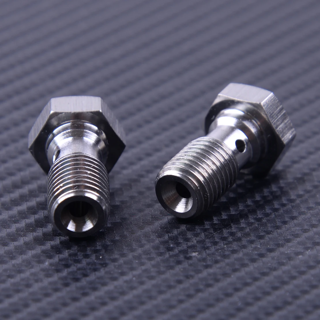 2pcs New Motorcycle M10x1.25 Banjo Bolt Caliper Master Cylinder Single Oil Hole Screw With Washer