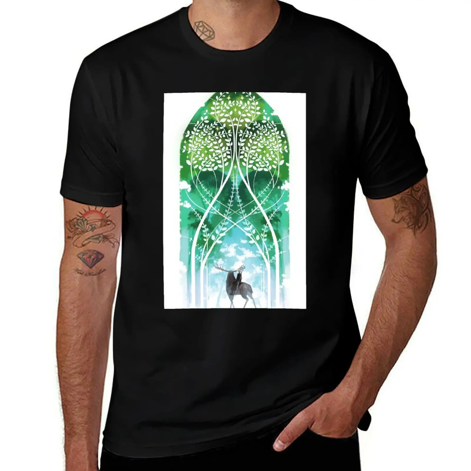 DA:I-The Emerald Graves T-Shirt No Iron Casual Short Sleeve Top T-Shirt