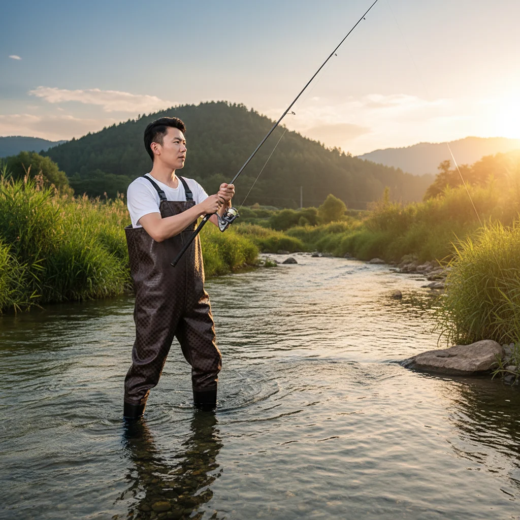 بولي كلوريد الفينيل المضادة للانزلاق خواض الصيد مقاوم للماء الصيد الصدر مع التمهيد للرجال والنساء الصيد الخصر الأحذية بدلة الصيد #2