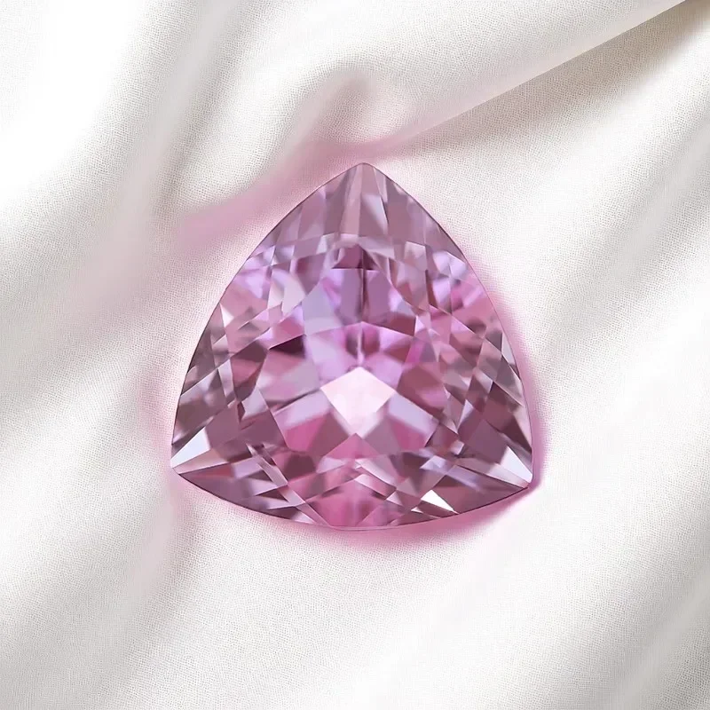 Trillyon Shape Color Changing Lab Grown Alexandrite  Stone Artificial Gemstone DIY Ring Necklace Earrings Main Materials