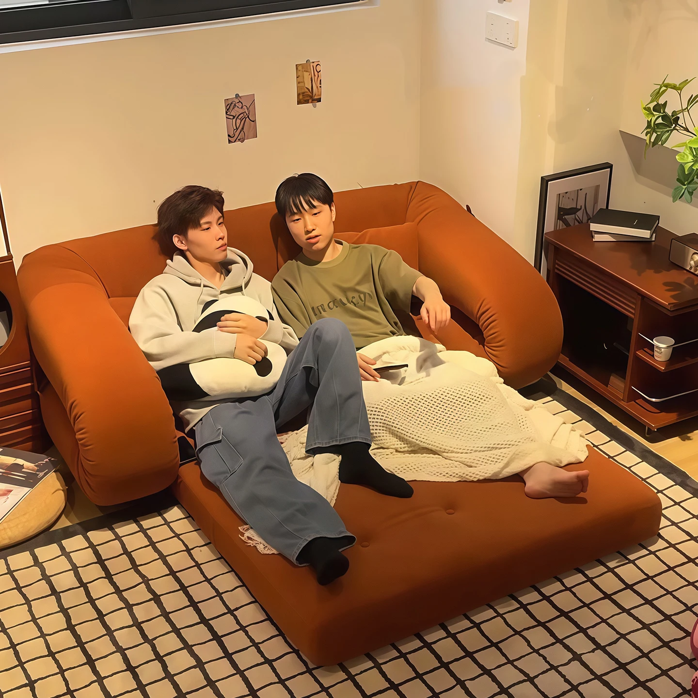 

Vacuum compression human kennel lazy living room floor sofa bed folding dual-purpose reclining sleeping tatami 리클라이너의자