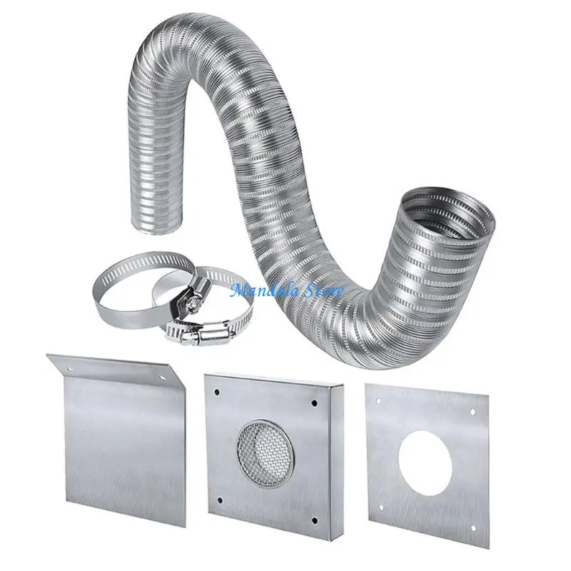U2JC Metal Pellet Stove Ventilation Set for Enhances Heating Efficiency and Indoor Air Cleaning Suitable for Various Space