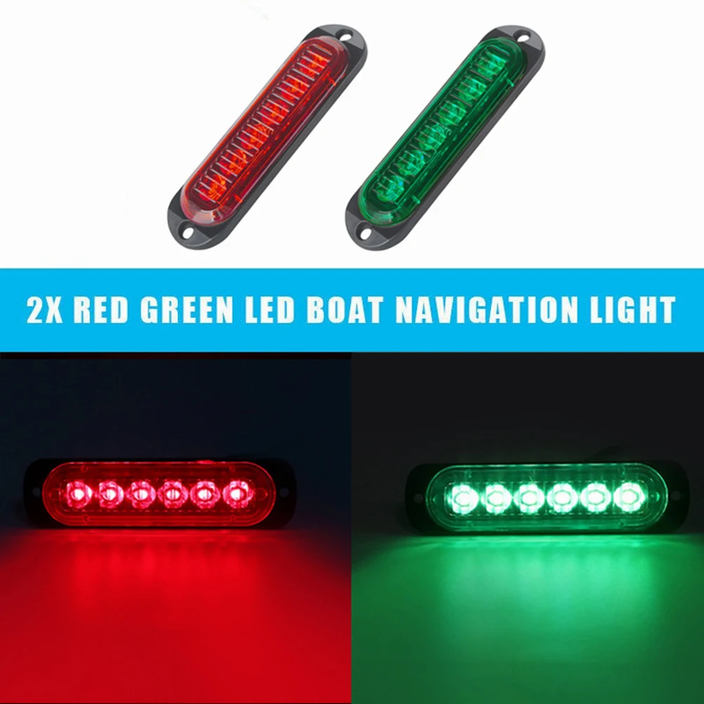 80*50*20 مللي متر 12 فولت أضواء LED خضراء 12 فولت Led أضواء السيارة أضواء جانبية مشرقة 6 LED تكوين ABS والكمبيوتر البناء تصميم مدمج